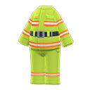 Uniforme da pompiere (Giallo limetta)