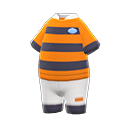 Uniforme da rugby (Arancione e nero)