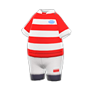 Uniforme da rugby (Rosso e bianco)