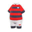 Uniforme da rugby (Rosso e nero)