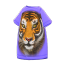 Vestito a maglietta tigre (Viola)