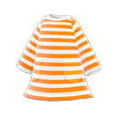 Vestito a righe (Arancio)