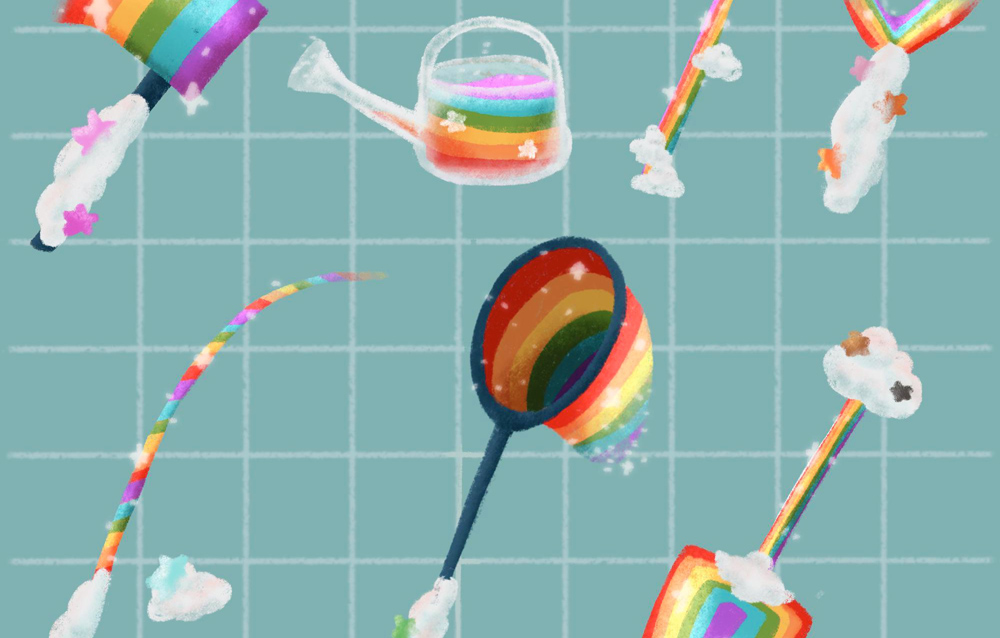 Animal Crossing: New Horizons, una fan ha disegnato gli strumenti con i colori dell’arcobaleno per il Pride Month!