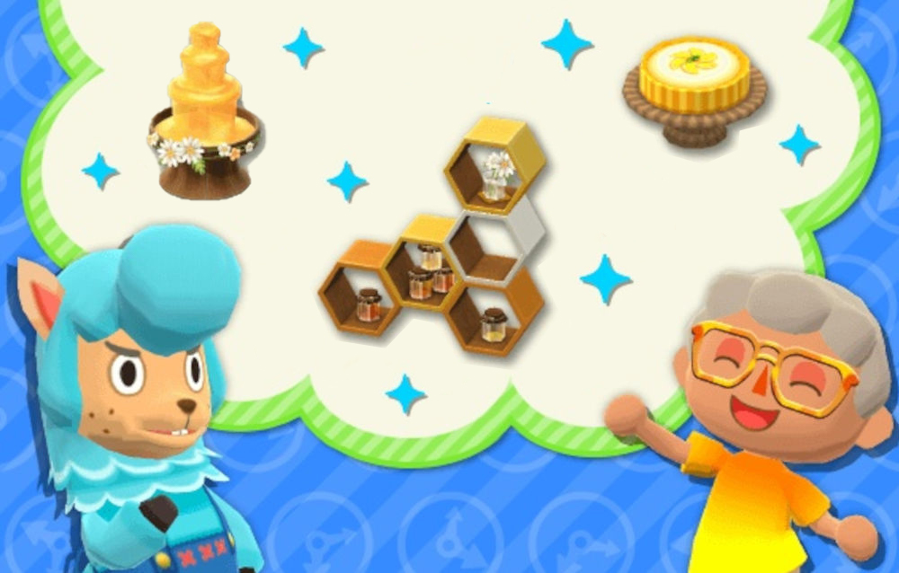 Animal Crossing: Pocket Camp, la serie Decori al miele è tornata disponibile!