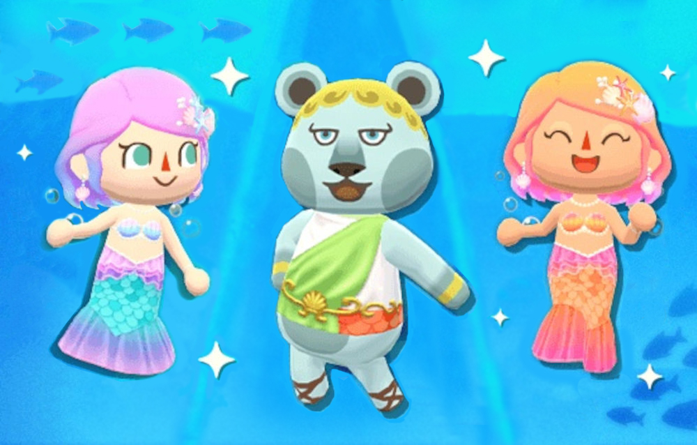 Animal Crossing: Pocket Camp, la collezione sirene è tornata disponibile!