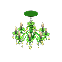 Candeliere da soffitto (Verde)