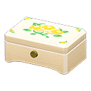 Carillon di legno (Legno bianco, Fiori gialli)