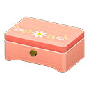 Carillon di legno (Legno rosa, Fiore bianco)