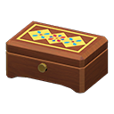 Carillon di legno (Legno scuro, Motivi geometrici)