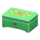 Carillon di legno (Verde, Motivi geometrici)