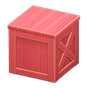 Cassa di legno (Rosso, Nessuna)