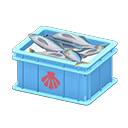 Cassetta per pesce (Blu chiaro, Capasanta)