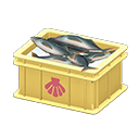 Cassetta per pesce (Giallo, Capasanta)