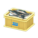 Cassetta per pesce (Giallo, Logo)