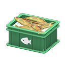 Cassetta per pesce (Verde, Pesce)