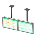 Coppia di monitor sospesi (Argentato, Numeri del turno)