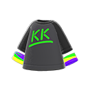 Maglietta con logo DJ K.K. (Verde fluorescente)