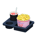 Menu popcorn e bibita (Al curry e soda fruttata, Fiocco)