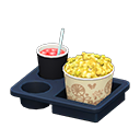 Menu popcorn e bibita (Al curry e soda fruttata, Stile botanico)