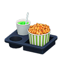 Menu popcorn e bibita (Caramello e soda al melone, Righe verdi)