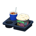 Menu popcorn e bibita (Salato e cola, Fuochi artificiali)