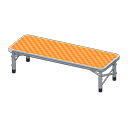 Panca richiudibile da picnic (Bianco, Arancio)