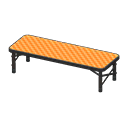 Panca richiudibile da picnic (Nero, Arancio)