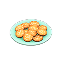 Piatto di biscotti al cocco
