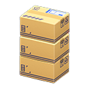 Pila di scatole di cartone (Etichettato)