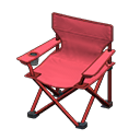Sedia portatile da picnic (Rosso, Rosso)