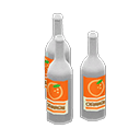 Set di bottiglie decorative (Bianco, Arancia)