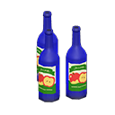 Set di bottiglie decorative (Blu, Mele)