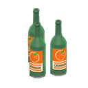Set di bottiglie decorative (Verde, Arancia)