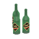 Set di bottiglie decorative (Verde, Cola)