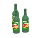 Set di bottiglie decorative (Verde, Mele)