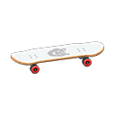 Skateboard (Bianco, Animale)
