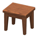 Tavolino di legno (Legno scuro, Nulla)