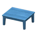Tavolo di legno (Blu, Nulla)