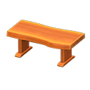 Tavolo di legno grezzo (Legno arancione)