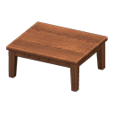 Tavolo di legno (Legno scuro, Nulla)