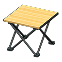 Tavolo portatile da picnic (Nero, Marrone chiaro)