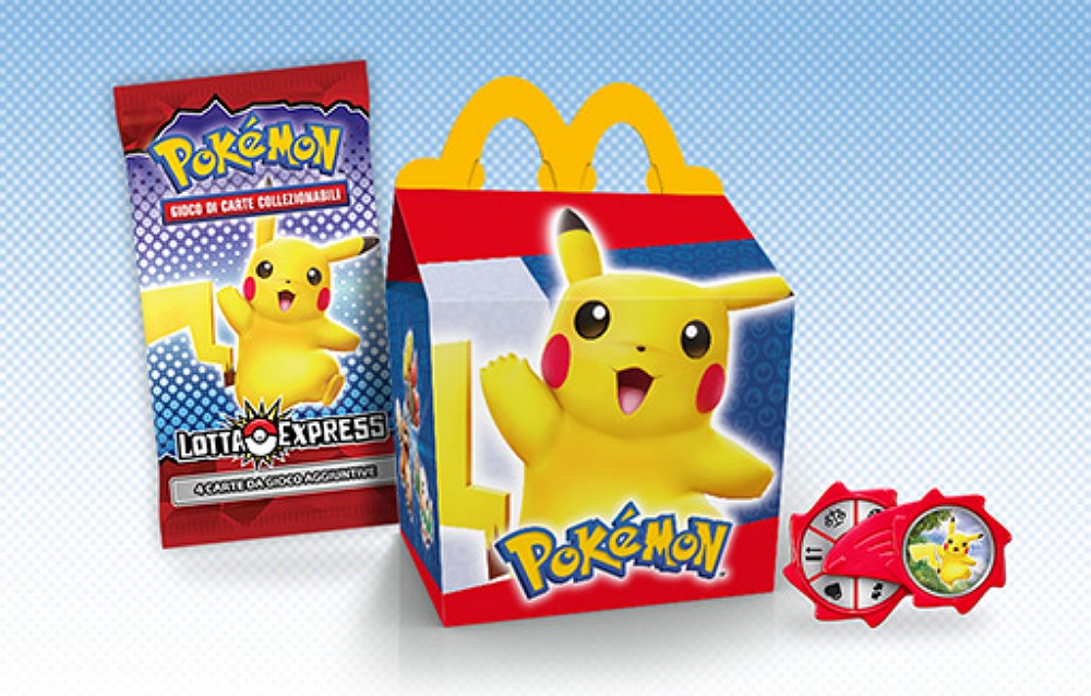 Pokémon x McDonald’s: disponibili da oggi le sorprese Lotta Express del Gioco di Carte Collezionabili negli Happy Meal!